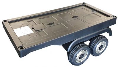 Mercedes Actros/Scania Trailer Zwart Rubber Banden