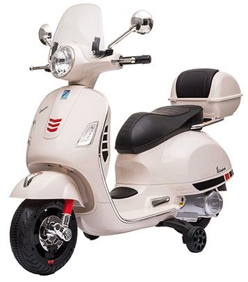 Accu Vespa Scooter GTS DELUX 12Volt Wit met koffer