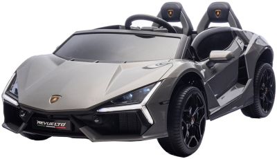 Elektrische Kinderauto Lamborghini Revuelto Nardo Grijs 4X4 24Volt 2 Persoons