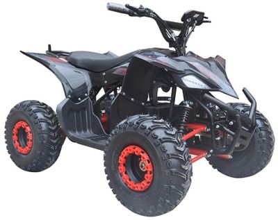 Elektrische kinderquad Maxi Tornado 1200W 60V Brushless LCD Scherm Rood