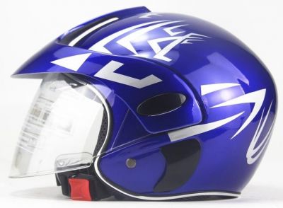 Scooter Helm Blauw