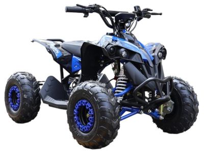Elektrische Midi Kinderquad CYCLONE Blauw 1200W BRUSHLESS 48Volt LCD-Scherm