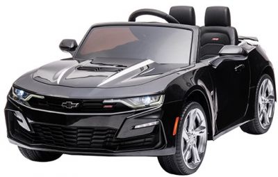 Accu kinderauto Chevrolet Camaro SS Zwart Metallic 12Volt