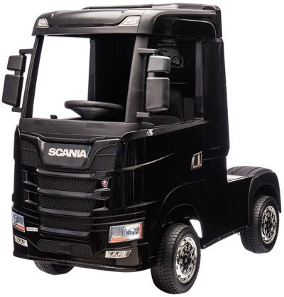 Elektrische Kindervrachtwagen Scania 500R Truck 4X4 Zwart