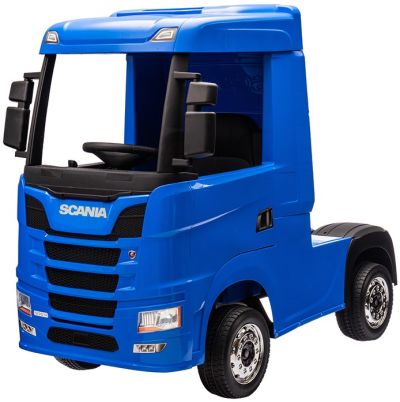 Elektrische Kindervrachtwagen Scania 500R Truck 4X4 Blauw
