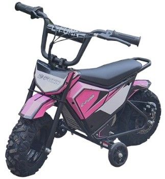 Elektrische Kinder crossbike Monkey Roze 250W 24 Volt