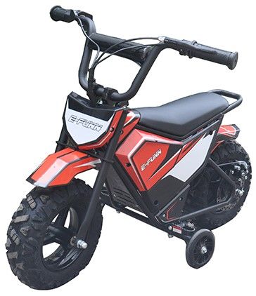 Elektrische Kinder crossbike Monkey Rood 250W 24 Volt