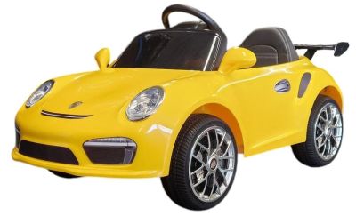 Accu Auto Porsche RUF Speed Geel 12 Volt 