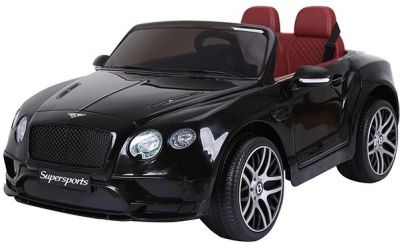Accu Auto Kind BENTLEY Continental SuperSport 2 persoons Zwart Metallic