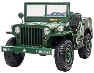Elektrische Leger-Jeep 4X4 24 Volt 3 Persoons