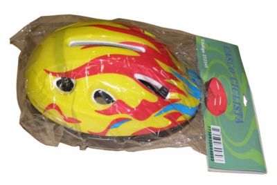 Kinderhelm Flame Geel