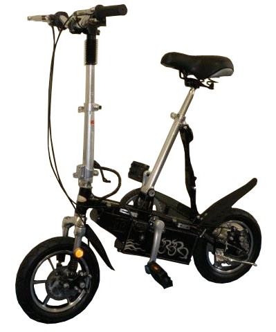 Electrische Vouwfiets Zwart 24 Volt