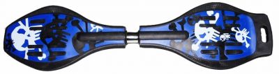 Waveboard Skull Blauw