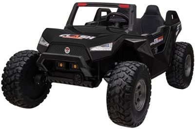 Elektrische Kinderbuggy Monster Buggy High-Speed 4X4 24Volt 2 Persoons Zwart