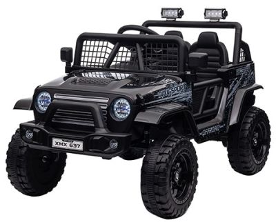Elektrische kinderjeep Racer Zwart 24V 4X4