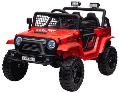Elektrische kinderjeep Racer Rood 24V 4X4