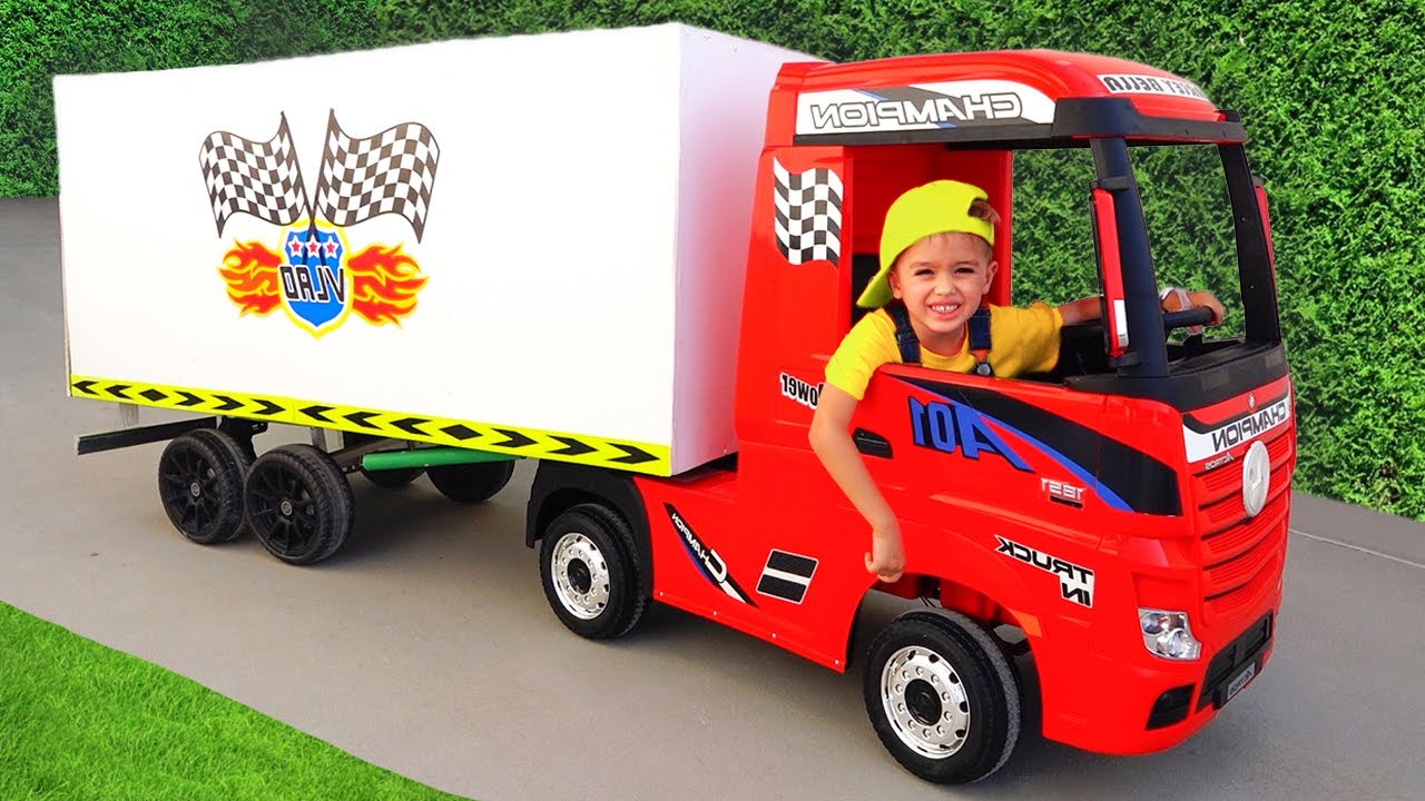 Elektrische vrachtwagen/tractor voor kinderen